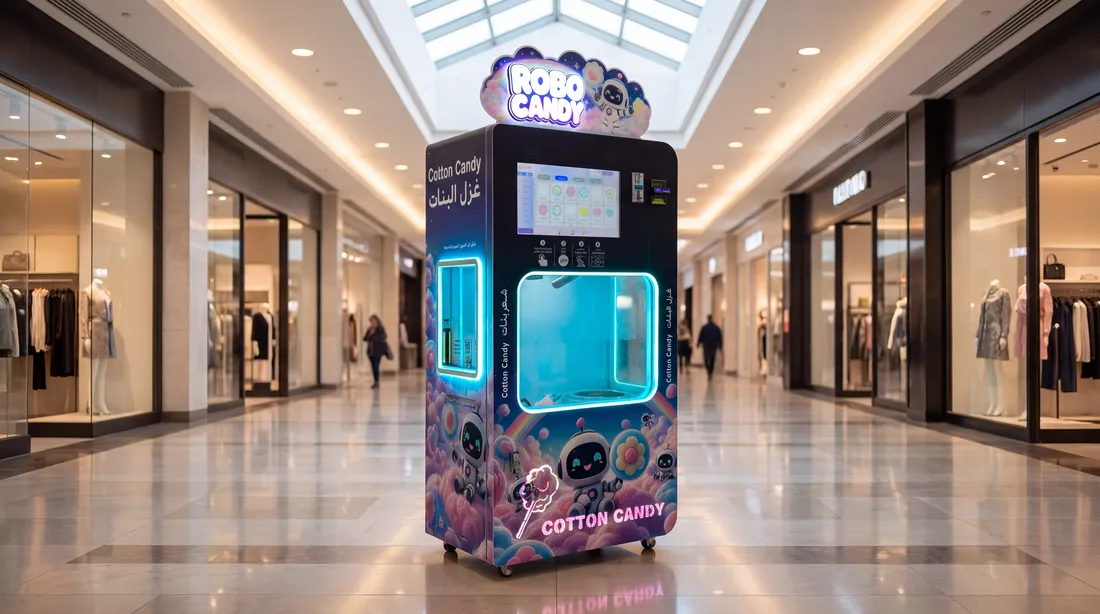 RoboCandy machine. Right side